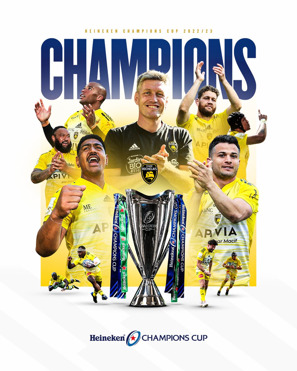 Back-to-back 𝐂𝐇𝐀𝐌𝐏𝐈𝐎𝐍𝐒 🔥

@StadeRochelais lift the #HeinekenChampionsCup trophy 🏆

Head to our TikTok livestream for the celebrations NOW 👉 https://t.co/Qdlv2wDTHJ 