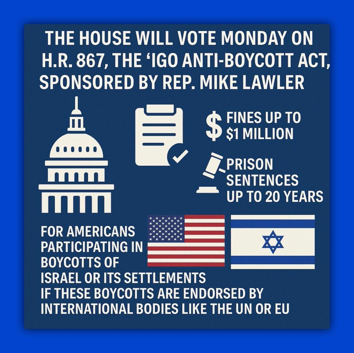 Rep. @laurenboebert took advantage of the distraction of Charlie Kirk’s death to sneak in a new Anti-Boycott Bill &amp; the HOUSE PASSED IT

Previously, Israel lobby tried to pass this bill but failed due to voter outrage

👇🏼FAILED                                      👇🏼PASSED 