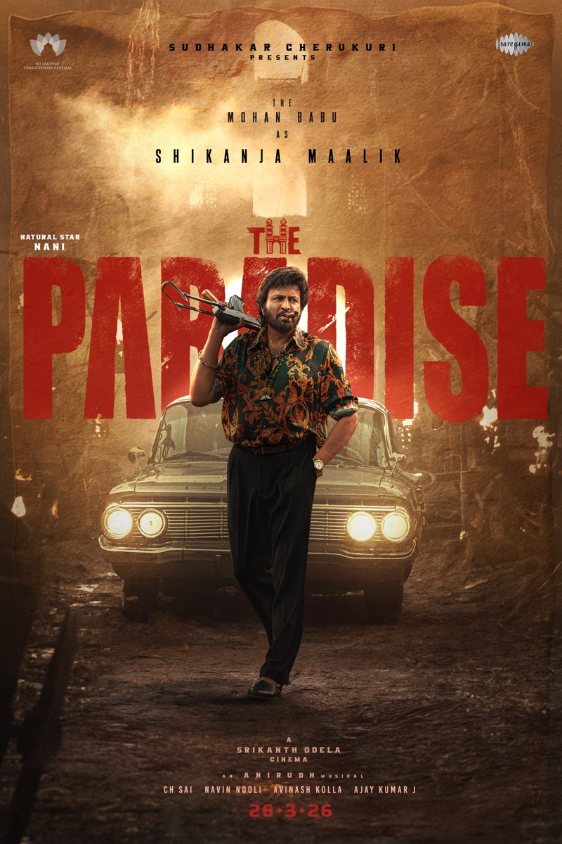 Playing an antagonist is always exciting for me.

SHIKANJA MAALIK in #TheParadise my most brutal role - written by @odela_srikanth.

Taking on @NameisNani in my own style. 

See you in theaters March 26, 2026. 
