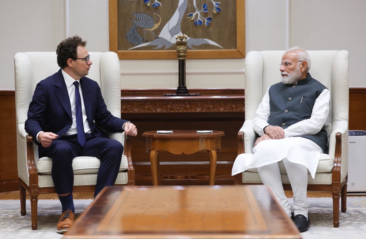 Today I met with PM @narendramodi to discuss Anthropic's expansion to India—where Claude Code use is up 5× since June. How India deploys AI across critical sectors like education, healthcare, and agriculture for over a billion people will be essential in shaping the future of AI. 