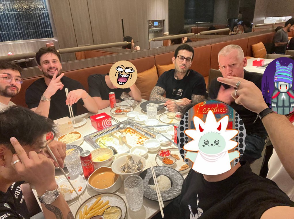 4am hot pot with the crew 