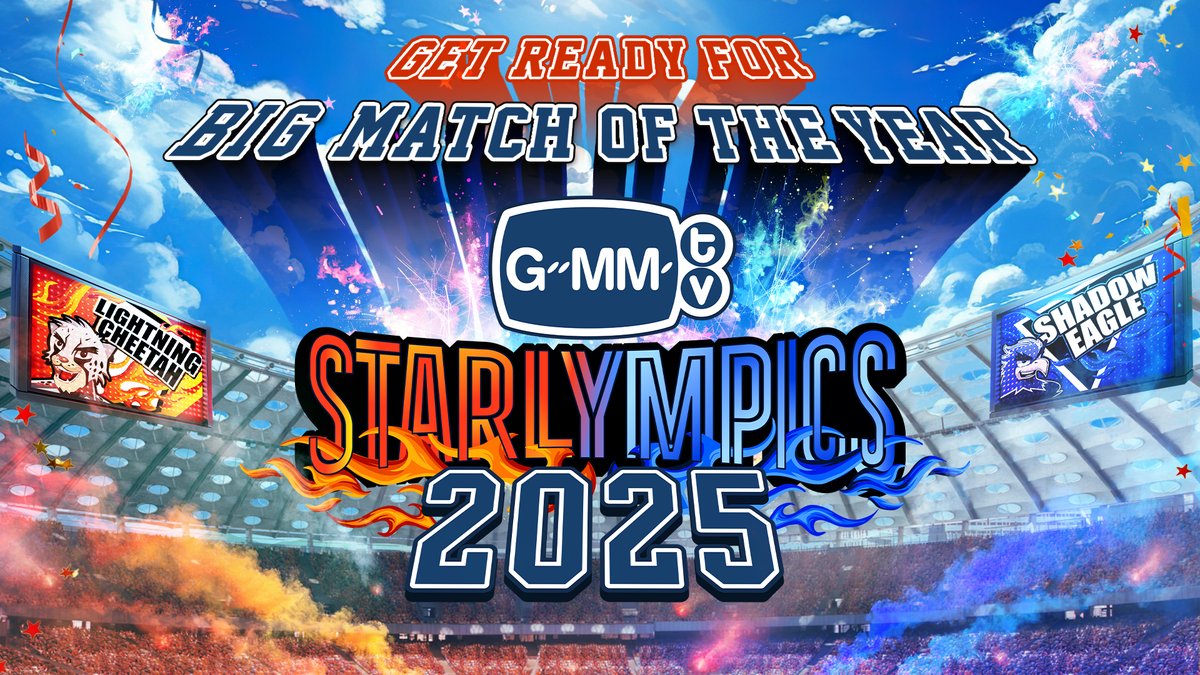 GET READY FOR BIG MATCH OF THE YEAR! 

“GMMTV STARLYMPICS 2025” 🏆

🗓 SATURDAY, 20 DECEMBER 2025
📍 Impact Arena, Muang Thong Thani
And worldwide live streaming via TTM LIVE

MORE INFORMATION : 7 OCTOBER 2025

#GMMTVStarlympics2025
#GMMTV 