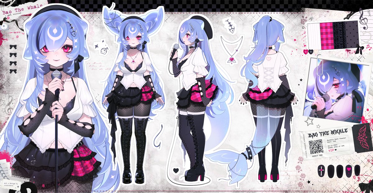 🖤 I designed and drew Bao's new model! 🎸𝄞⨾𓍢˙⋆ 