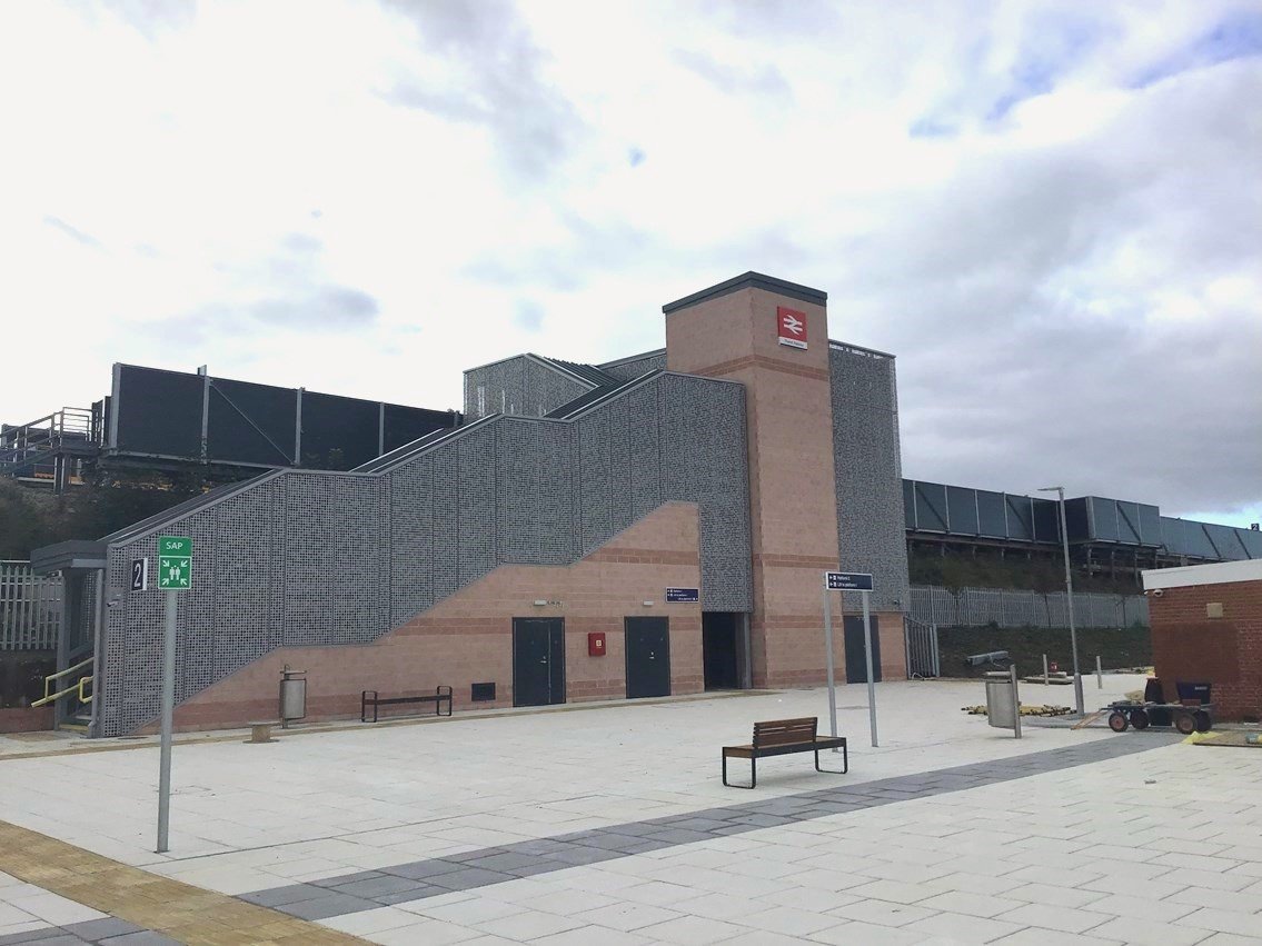 This is a recently completed British train station. It is pathetic, value engineered to a level of comatose ugliness that dispirits &amp; dulls the mind, dissuading passengers &amp; degrading the trains that run through it. It is not civic or sociable architecture.... 