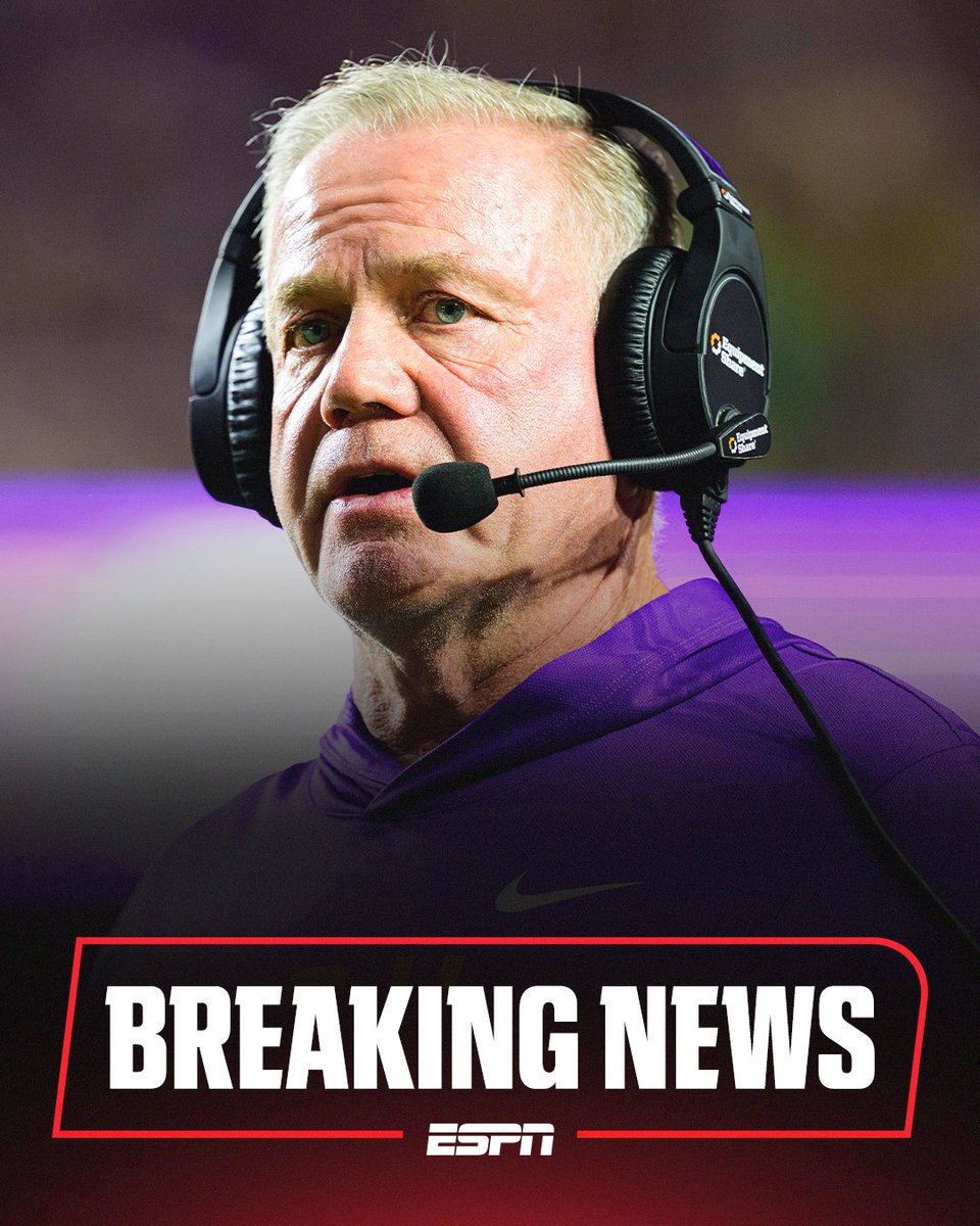 Sources: LSU coach Brian Kelly was informed of the intention to dismiss him earlier today. The school is expected to inform the team of this development tonight. Talks about the terms of his departure are expected to continue. 