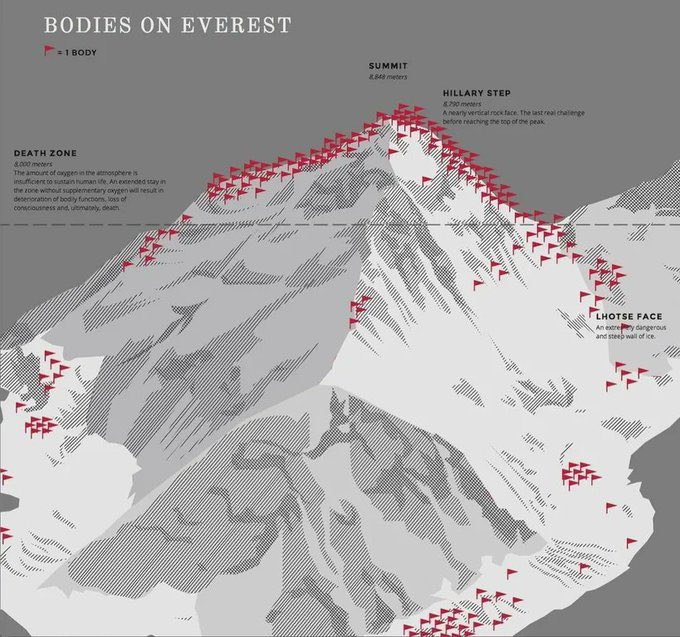 All those fools. I’m going to outsmart them by going up the route with hardly any corpses on it! 
