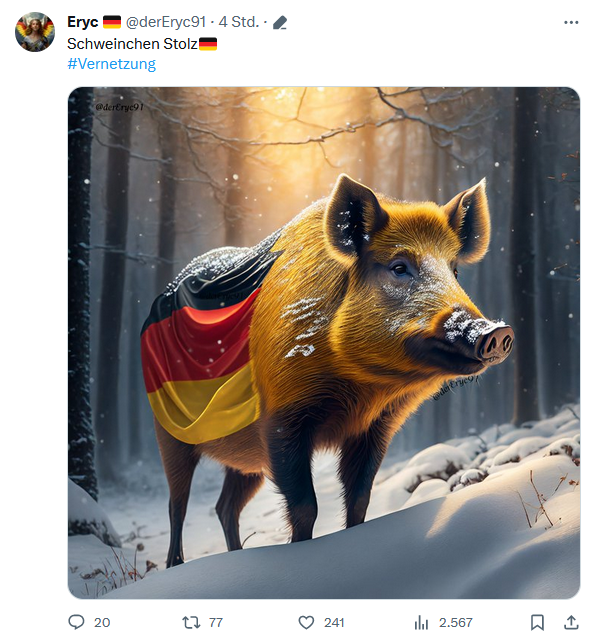 Die Stolzis wieder ...

Schweinchen Stolz 😂 