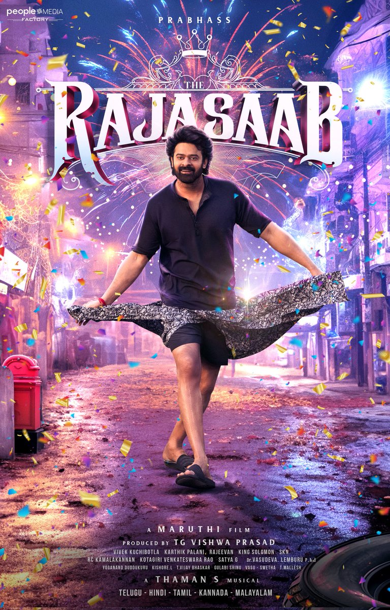 Probably the best #Sankranthi I'm having :)
It's official now... presenting #TheRajaSaab to all of you 🤗🤗
Need all of ur blessings ♥️

Chaala days nunchi, eppudu eppudu ani waiting. Finally it happened today.  Darling ni ela chudali anukunnaro… ala choodabotunnaru… Promise !! 