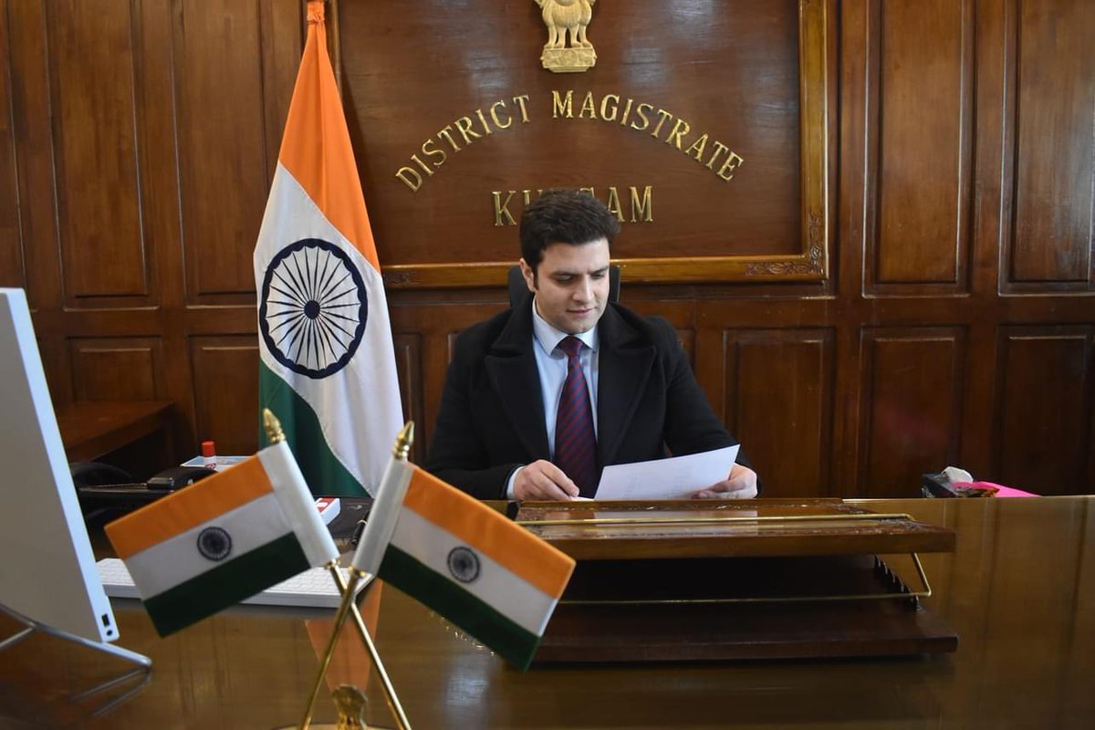 Assumed the charge of District Magistrate &amp; Deputy Commissioner Kulgam today! Looking forward to this assignment. 