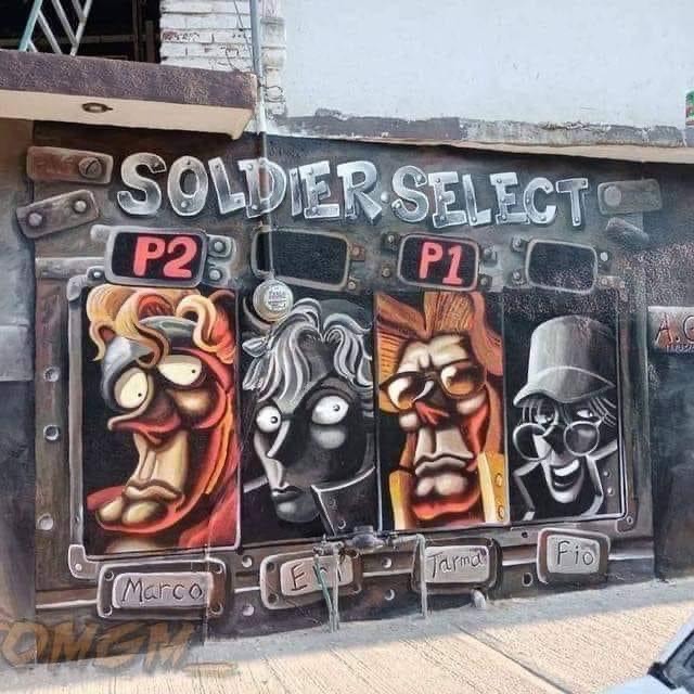 Metal Slug street art. 