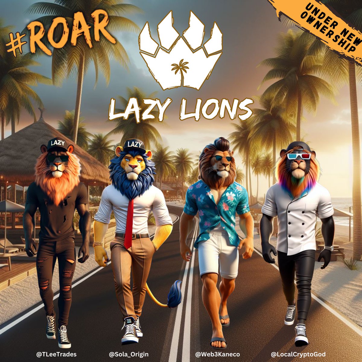 GM Lion’s!! 👑

As you’ve no doubt seen the new team is in. The transition process has begun and we’re ready to lead the pride to new horizons!

Tonight we host our first Lazy Lions space at 8:00pm EST to introduce ourselves and begin going over our plans for the pride!  #ROAR 