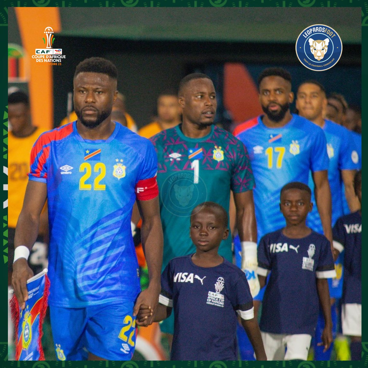 🐆 Les Léopards mettront un brassard noir demain en mémoire des victimes des tueries dans la partie Est du Congo 🇨🇩 

L’annonce a été communiquée par la FECOFA ! 

#Can2020 #CIVRDC #Congo 