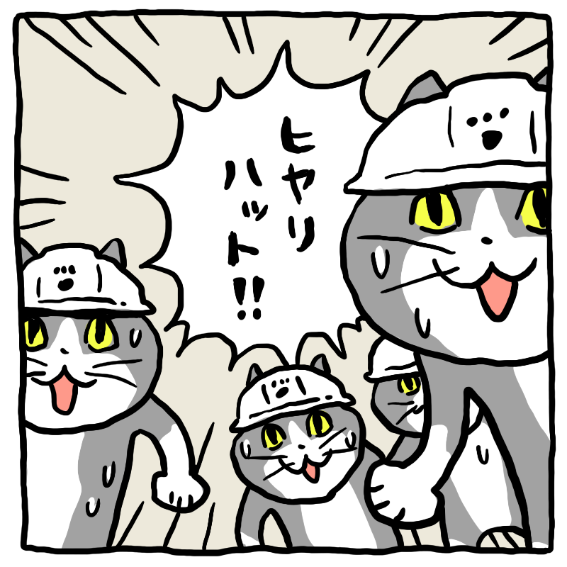 はじめて知ったかのようなリアクションをする猫達 