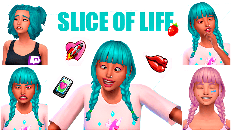 (The Sims 4)
Slice of Life Mod🍓| Update 0.2🌸
Delete the old version when you update and also the "fashion &amp; beauty" mod if you're still using it.

🌸 Toned down everything sickness &amp; beauty feature wise since they were hogging the mirror. I also added more and longer timeouts 