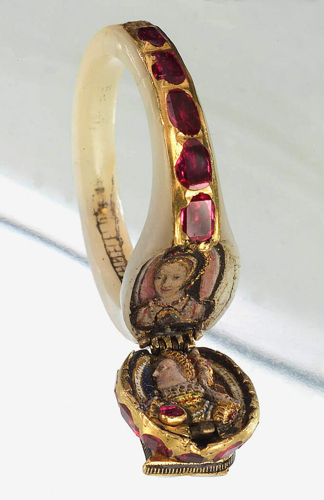 One of the oldest artefacts in the collection at Chequers, the prime minister’s country residence, is also among its smallest. It’s a tiny, exquisitely crafted ring, fashioned from mother-of-pearl and embossed with rubies and diamonds, which opens to reveal two portraits. 