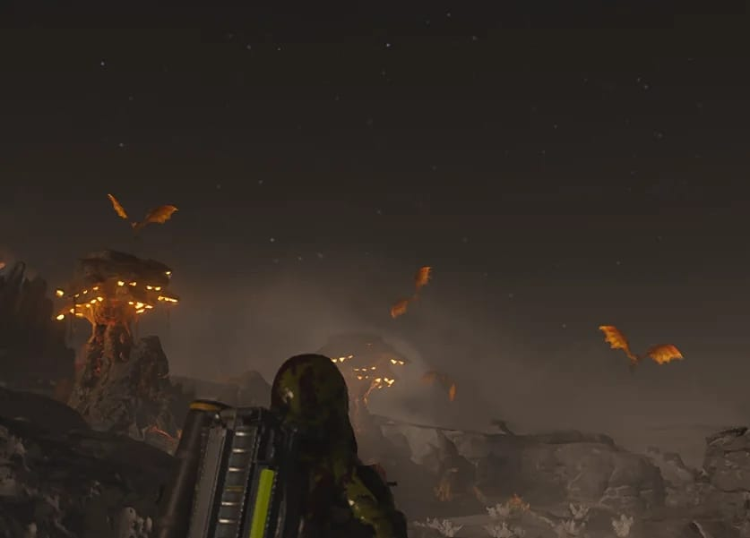 PSA for fellow Helldivers:

Flying Bugs are in game now! They are called "Shriekers" | #Helldivers2 