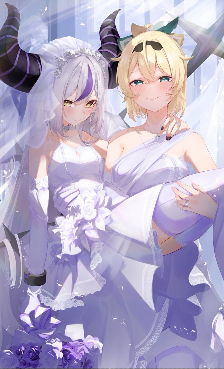 ご報告🍃💜

この度、同じくホロライブ6期生のラプラス・ダークネスと入籍いたしました。

未熟な2人ですが今後ともよろしくお願いいたします。 