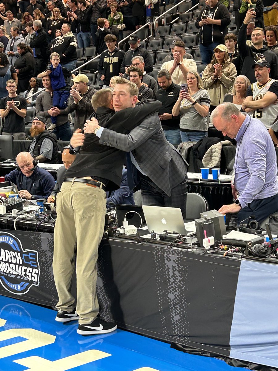Robbie Hummel gave a lot to Purdue. He was calling the game live on radio, in tears after. 