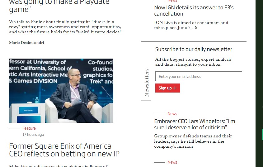 It's now even easier to sign up to the GI Daily.

Just enter your email address into this box on the homepage, or at the bottom of any article, and get a daily breakdown of the biggest news straight to your inbox

You can also sign up here: https://t.co/WDgNbI3QT1 