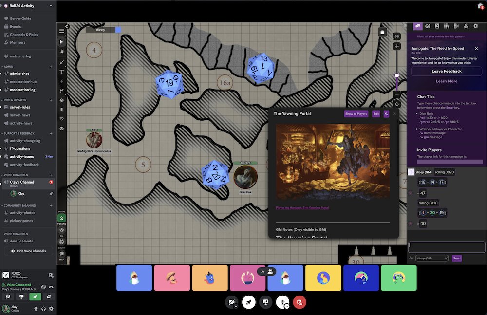 BIG NEWS: We're bringing the full Roll20 experience to life as an embedded Activity within Discord! 🚀 Read more here: https://t.co/PeWkGl51iw 