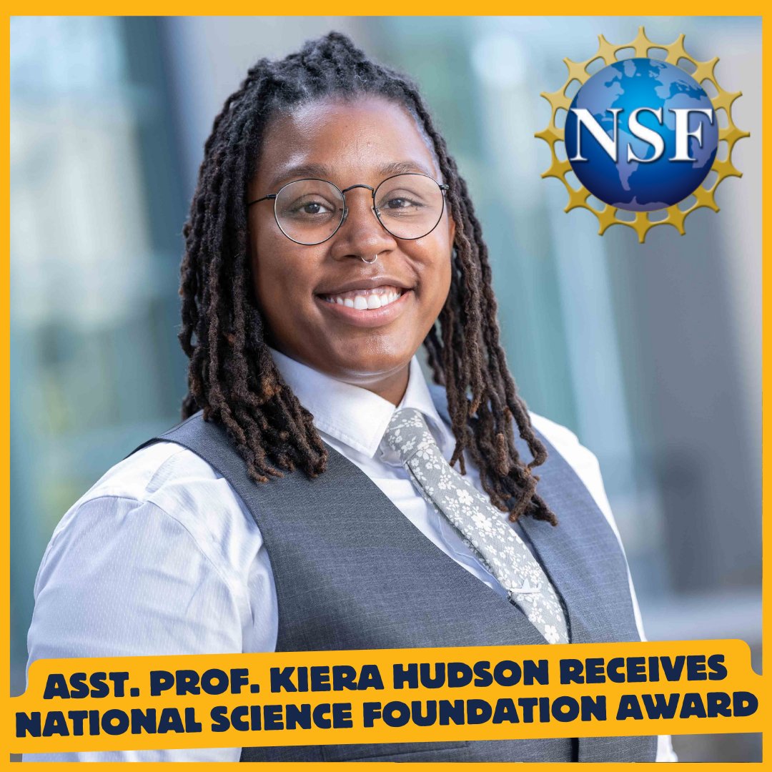 Congrats to Asst. Prof. Sa-kiera Hudson, who received a 2024 National Science Foundation CAREER award, their most prestigious awards program in support of early-career faculty who have the potential to serve as role models in research and education.

https://t.co/PY54voiEM7 