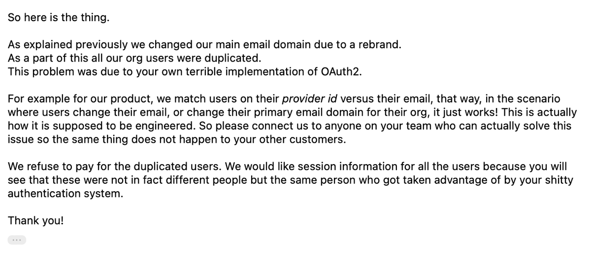 Figma locked us out of our org because they are trying to charge us for double the amount of users we actually had and the support team _does not get it_. Please someone who knows someone there help! 