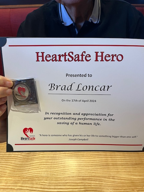 Humblebrag...I was awarded a certificate by my city today for saving a life through CPR. The truth is that I knew nothing and all credit goes to the 911 operator who explained it over the phone. A true hero. Take a CPR class. Simple chest compressions can make a big difference. 