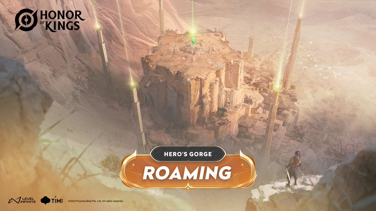Now on to the Hero's Gorge lane that isn't a lane, Roaming!

What can you expect:
💪 Tanky units controlling the map
💫 Initiation abilities for team fights
⏱️ Starting tempo for the whole game

This lane dictates the pace of the match - are you ready? #HonorOfKings 