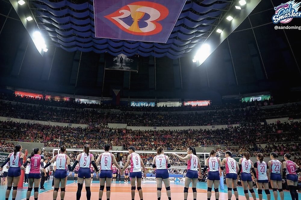 Meant to be🏆Thank you Lord for everything🥹From 4th after elims, with our backs against the wall in the semis, to winning from behind in most sets in the finals, definitely a sweeter happy ending💕 Thank you sa lahat ng nagtiwala,nag cheer at nagpray… This is for all of us 🏆 