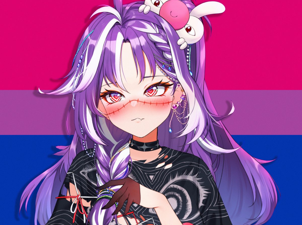 ive never been able to publicly be involved in this but im kinda happy i finally can now!! 🥺
HAPPY PRIDE MONTH! 💜🥳 