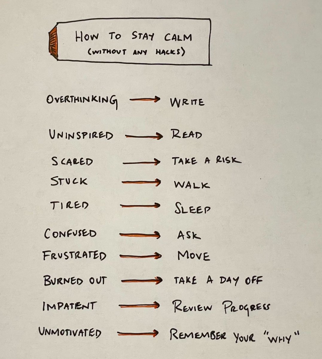 How to stay calm (without any hacks)  

This is all you need. 
