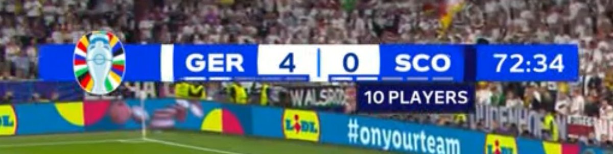 can someone tell FOX that there exists a symbol that you can use to show that a team is down a player 