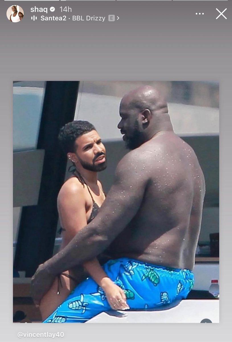 Shaq trolling Drake on instagram: 