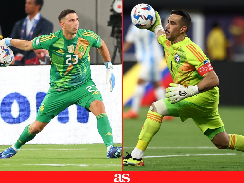 DUELO DE PORTEROS ⚔️🧤 

Si tuvieras que escoger a uno de ellos para que sea el arquero de tu equipo... ¿A quién prefieres? 

🔃 RT: Emiliano Martínez 
❤️MG: Claudio Bravo 