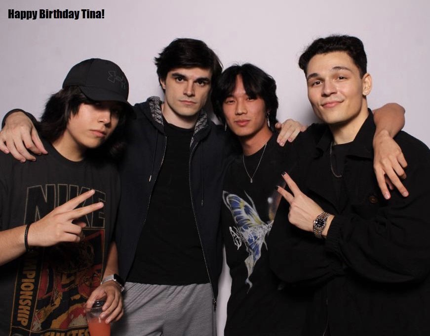 Just some boys celebrating Tina’s bday yesterday ✌️ 