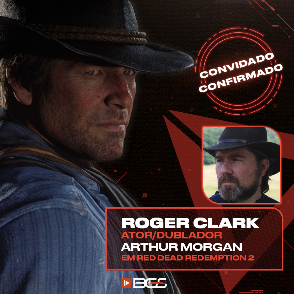 É ele senhores! Arthur Morgan, em pessoa! Ou melhor, Roger Clark, ator e dublador do personagem icônico de Red Dead Redemption 2! 🤩🙌

Roger Clark estará na #BGS24 nos dias 10 e 11 de outubro e participará de diversas atrações! 

Já marca aqui seu amigo que é fã de RDR2! 
