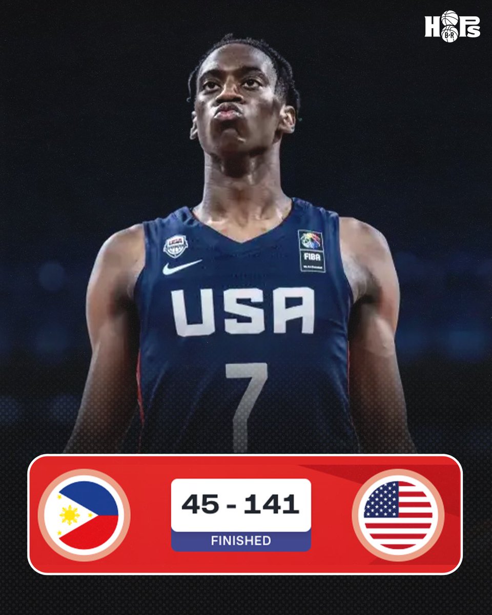 USA just beat the Philippines by 96😳 