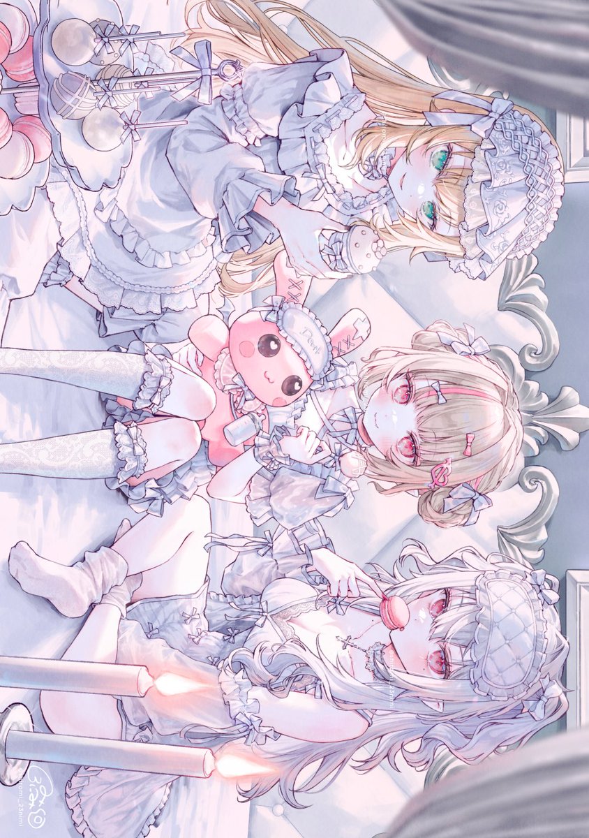 ⠀ ⠀ ⠀
ルザキン女子会🤍

#絵画コウ　#りりむとおえかき　#Sanyart 