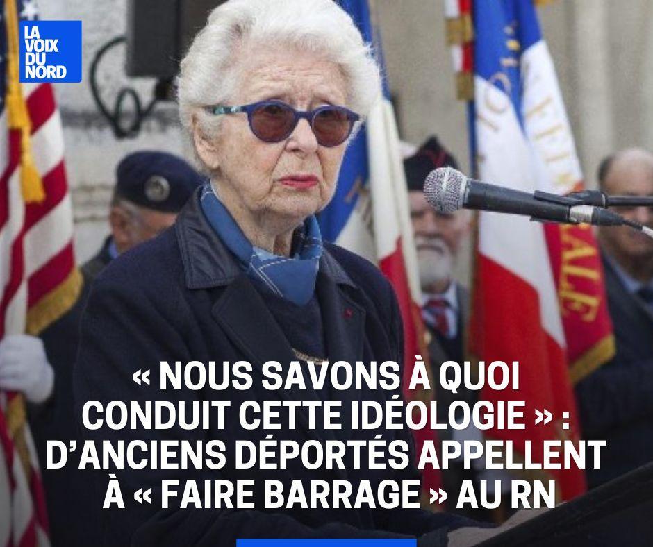 Dix survivants des camps nazis appellent « faire barrage » au Rassemblement national, dans une tribune 👉 https://t.co/jqJgeBNlpW 