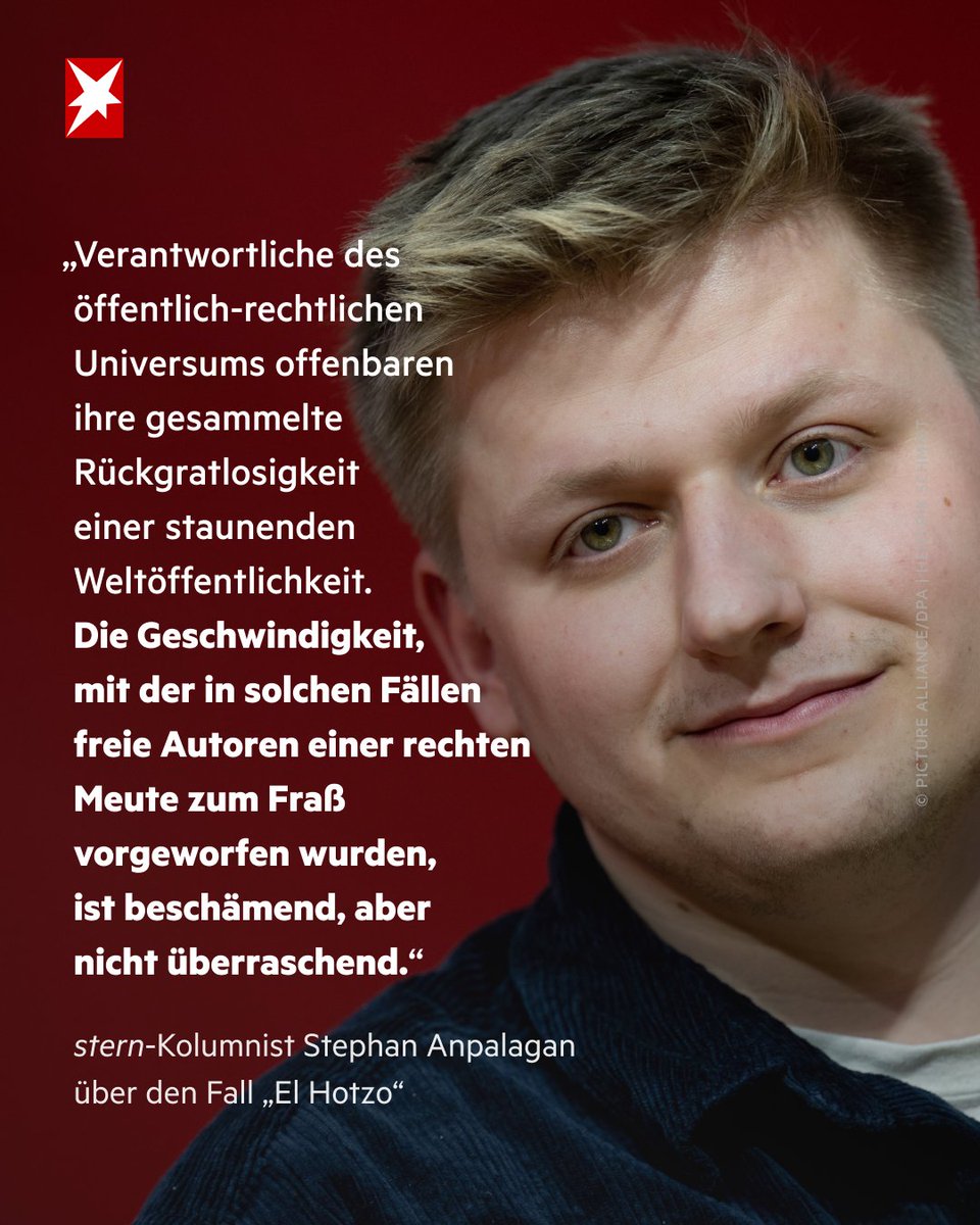 Der rbb hat den Satiriker #ElHotzo wegen eines Posts gegen Donald #Trump und "Werte" gefeuert. Aber Antisemiten, Frauenfeinde und "völkische Jammer-Ossis" dürfen bleiben? Unser Kolumnist @stephanpalagan wundert sich: https://t.co/OygCKb8jtI 