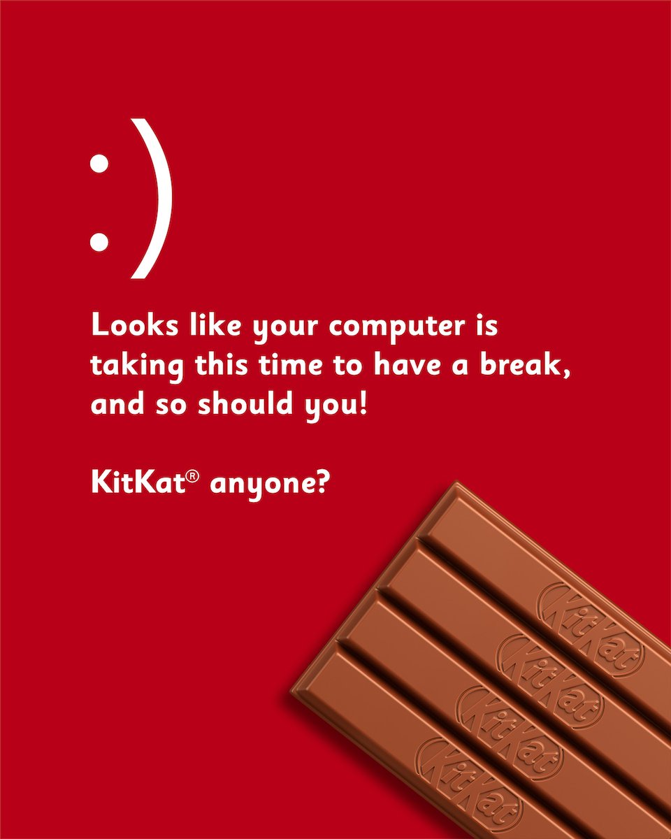 Time to have a break... KitKat® anyone? 🍫 