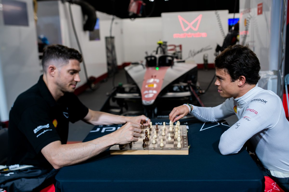 This #InternationalChessDay, @MahindraRacing drivers are making #TheNextMove both on and off the track! 🔥

Strategy, speed, and intellect bridge the gap between chess and motorsports.

Stay tuned for the final showdown at the FIA FormulaE #LondonEPrix 🏁

#TechMGCL #UnlockTheNXT 