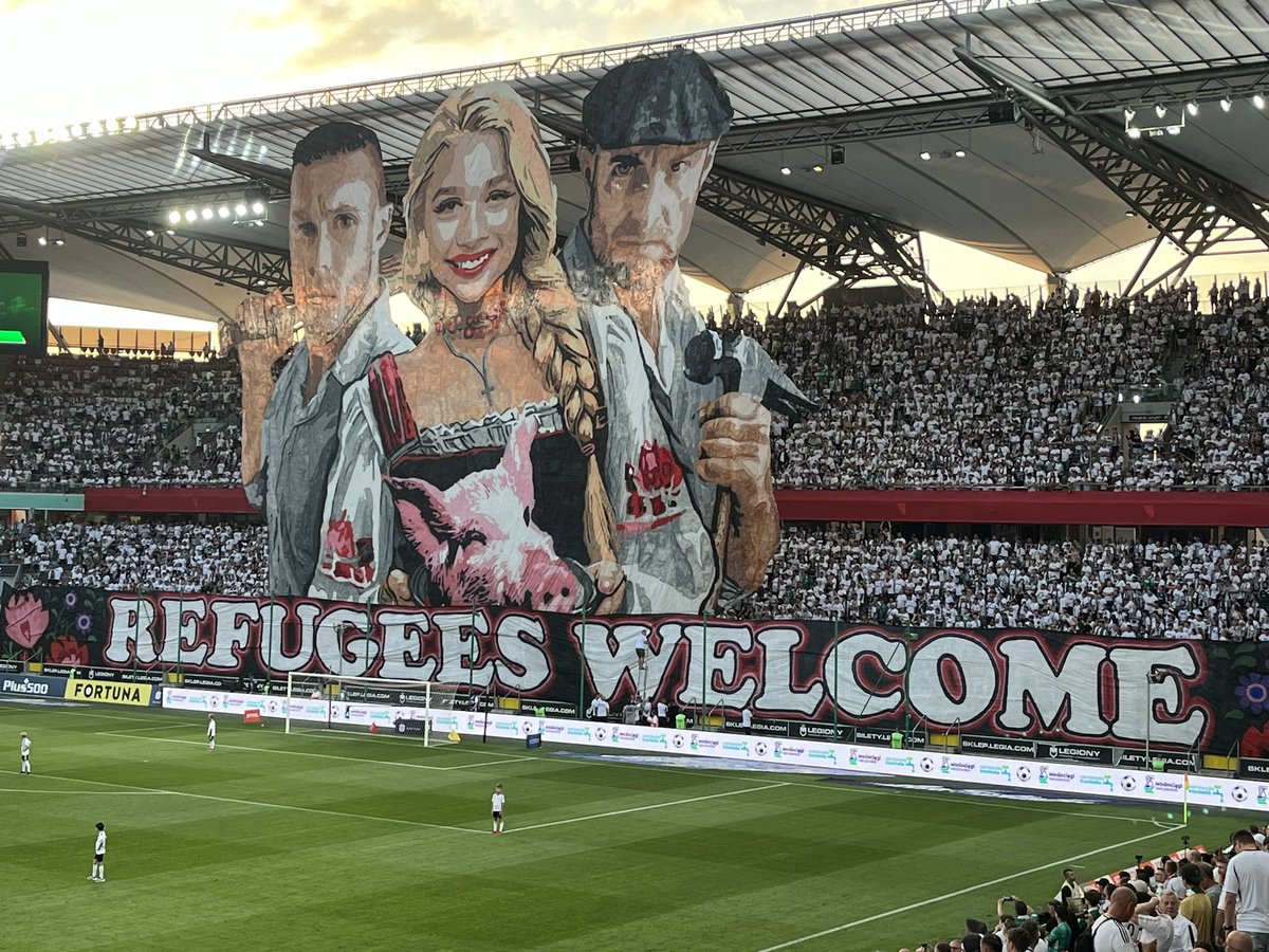 W ramach rozgrzewki przed „Śniadaniem Rymanowskiego” byłem na Łazienkowskiej. A tam taka oto oprawa na Żylecie. Jak Państwa odczucia? 