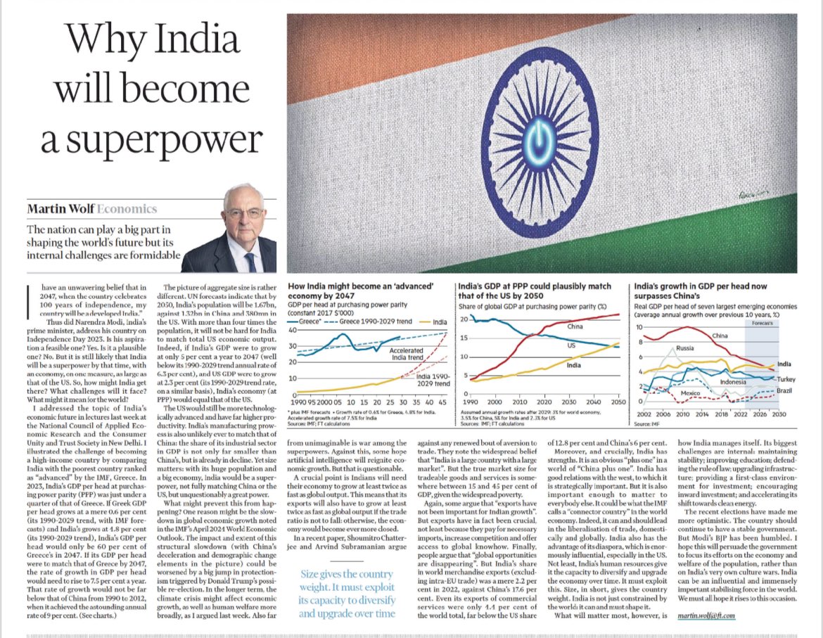 Martin Wolf in the FT ✔️ 