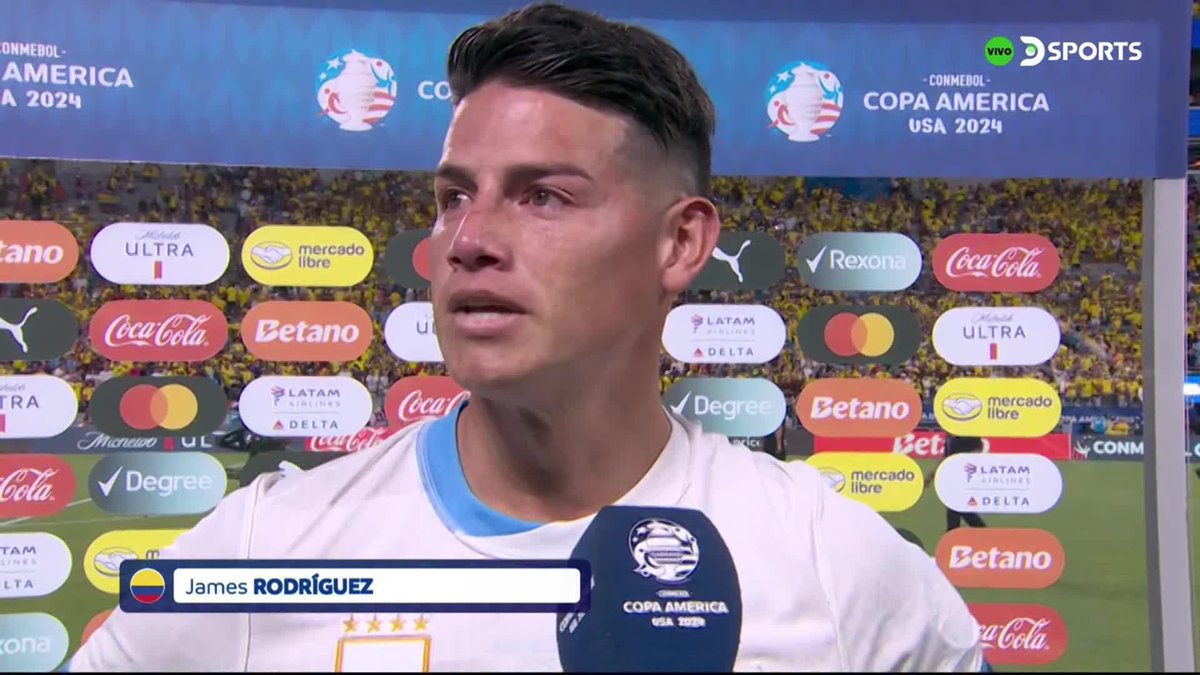 "LLEVO 13 AÑOS QUERIENDO ESTO. ESTAMOS FELICES"

🇨🇴🔟 James Rodríguez y su emoción tras avanzar a la final de la CONMEBOL #CopaAméricaEnDSPORTS. 