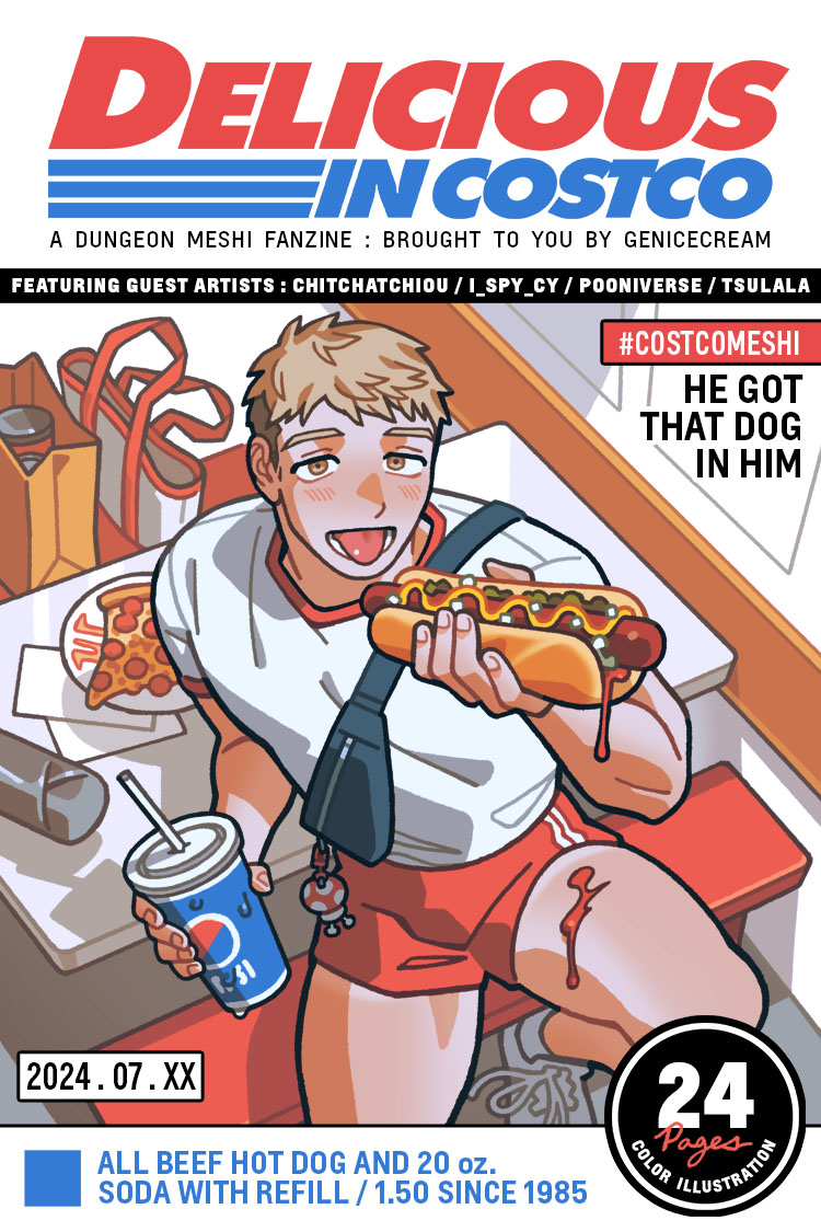 he got that dog in him………

#costcomeshi zine preorders will open on my shop july 15 (monday, 12pm PST) to july 19 (friday, 10pm PST) !!🛒 