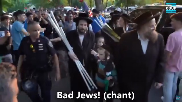 Zionists follow Pro-Palestine Jewish protesters to their car, harassing and threatening them the entire way. "All your beards, all fake! Cut them off b*tch! Cut them off!" One yells at one point.

Via @JonFarinaPhoto 