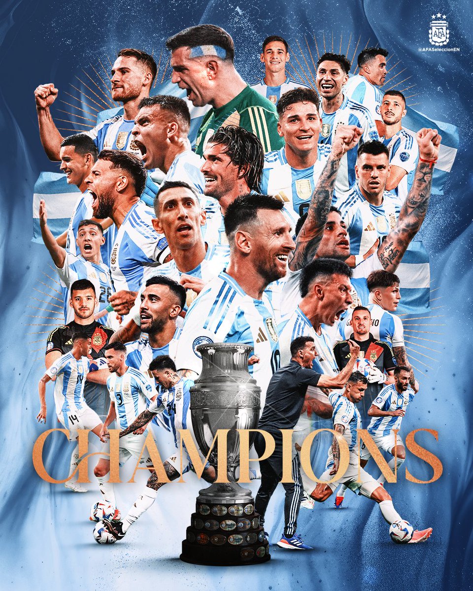 𝐂𝐇𝐀𝐌𝐏𝐈𝐎𝐍𝐒 𝐎𝐅 𝐂𝐎𝐏𝐀 𝐀𝐌𝐄𝐑𝐈𝐂𝐀, 𝐀𝐆𝐀𝐈𝐍! 🏆🇦🇷