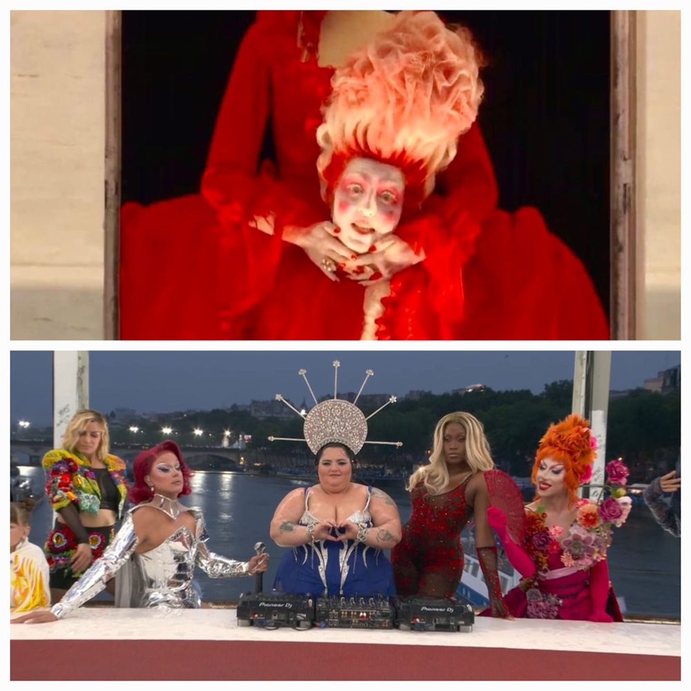 La #CeremoniedOuverture des #JeuxOlympiques est une honte. Nous actons le suicide de notre pays devant le monde entier.
La Cène avec les drag-queens et la décapitation de Marie-Antoinette ajoutent l'infamie à la laideur.
La #France de #Macron et du #wokisme n'est pas la France. 