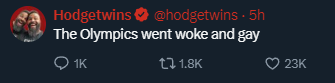 As opposed to the famously straight Greeks 